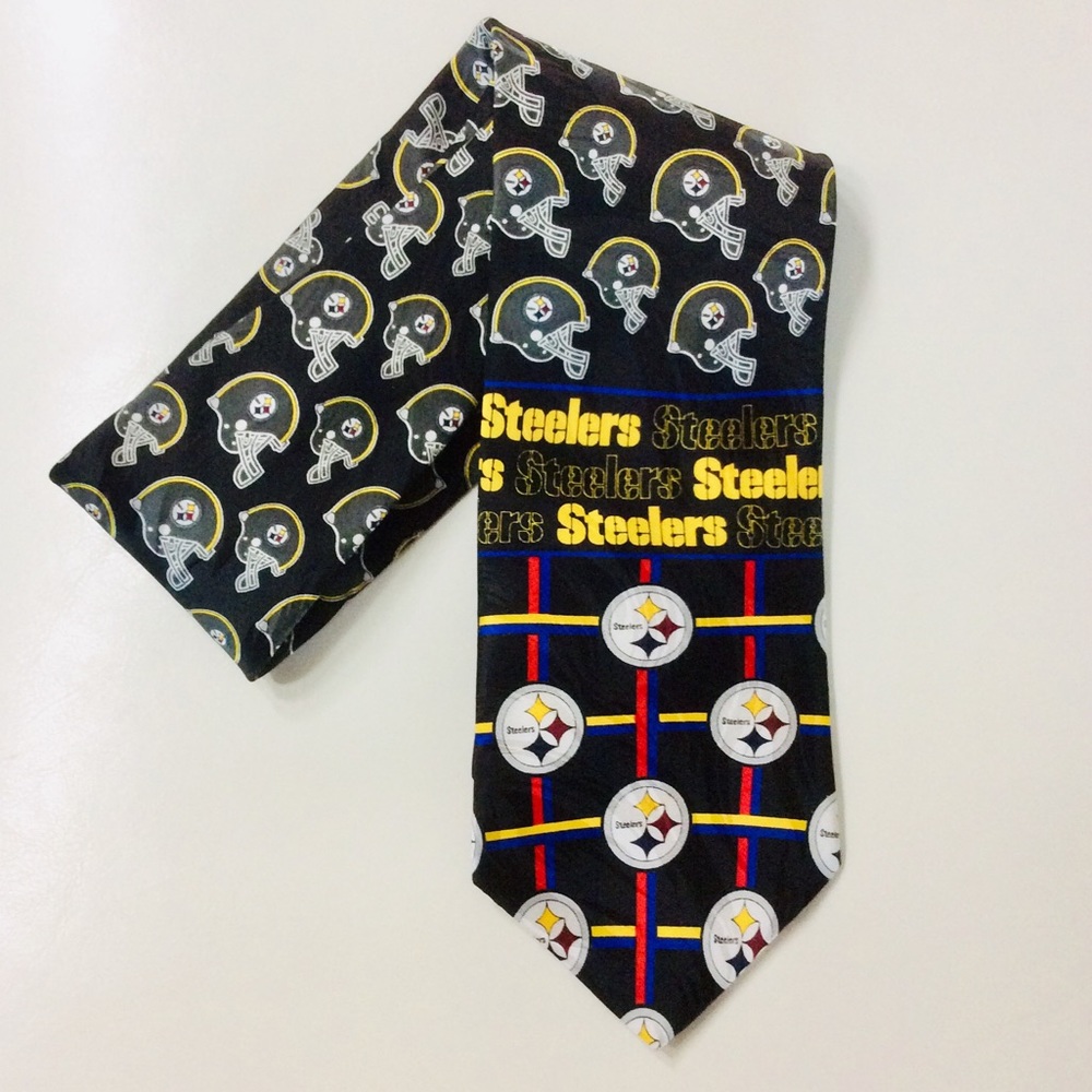 Pittsburgh Steelers V-Ralph Marlin NFL Tie Silk